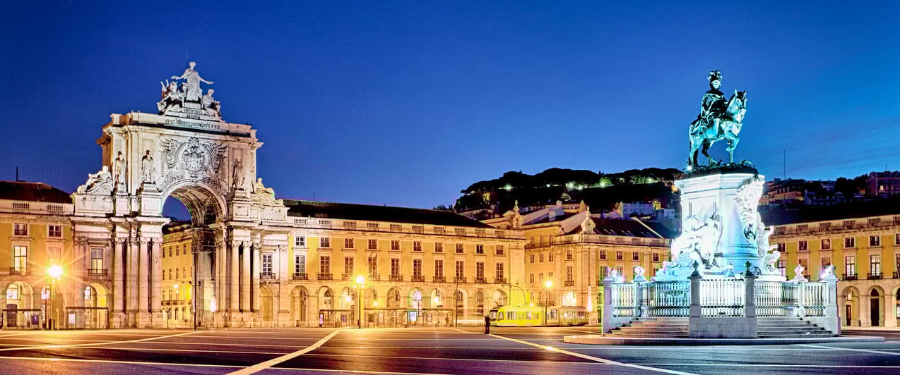 Lisbon - Commerce Square by Night