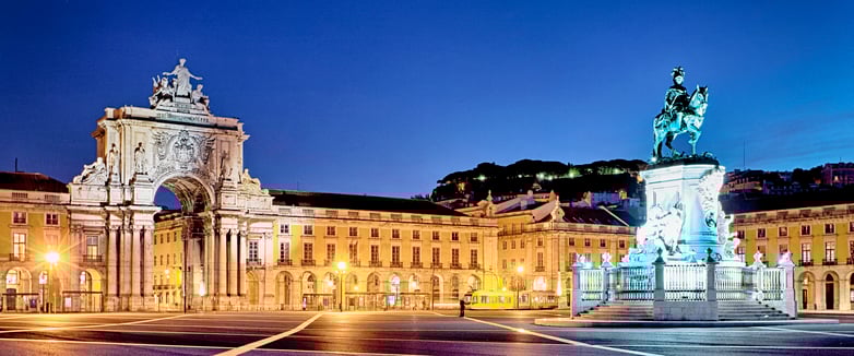 Lisbon - Commerce Square by Night