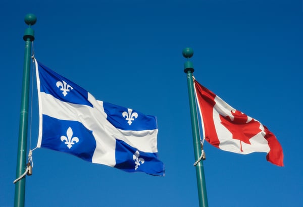 Quebec-Canada-flags